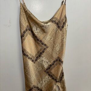 Bandana Print Slip Dress